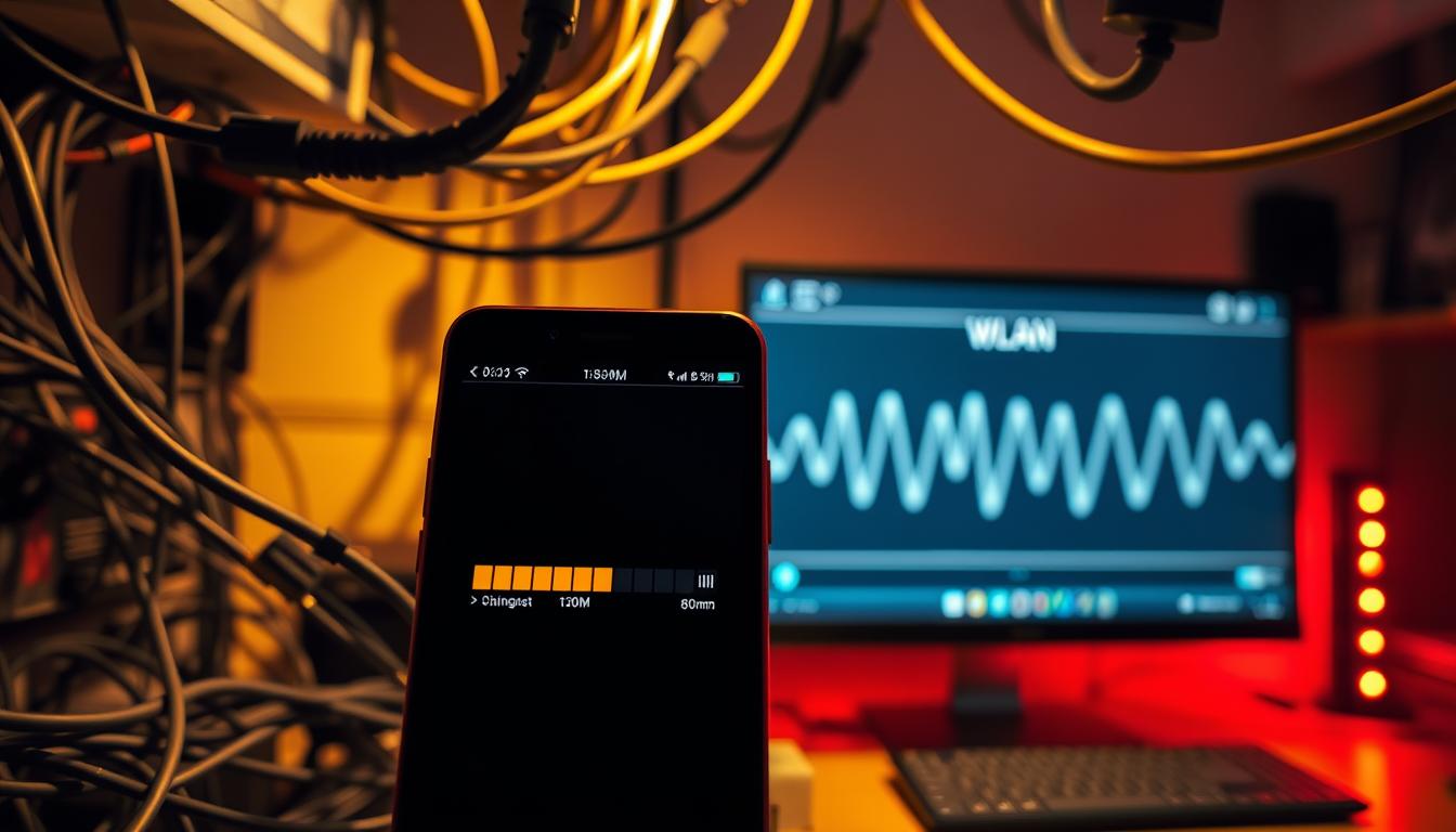 Netzwerkprobleme, Mobilfunkanrufe, WLAN