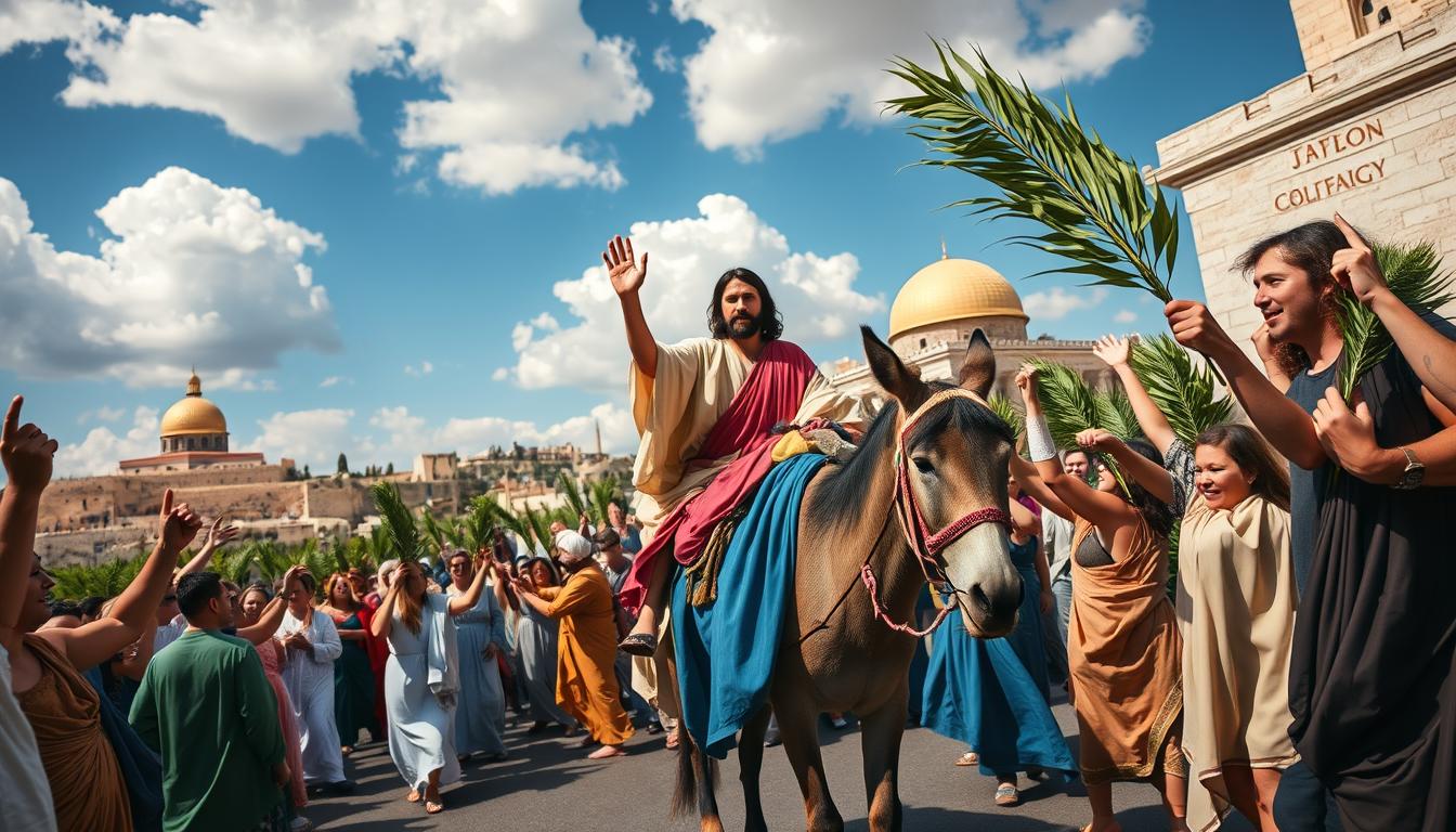Palmsonntag und Jesu Einzug in Jerusalem Palmsonntag und Jesu Einzug in Jerusalem