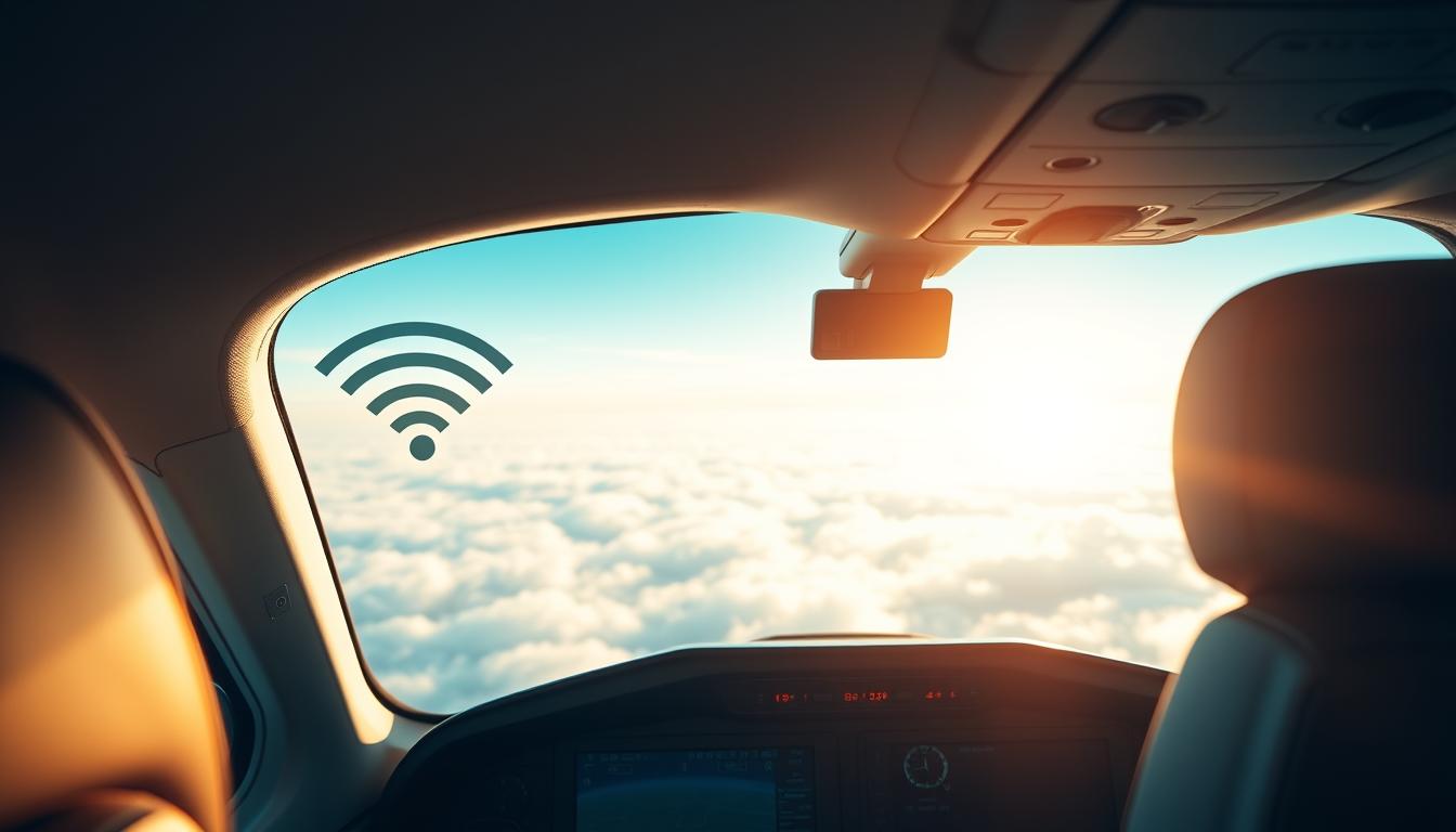 WLAN im Flugzeug ermöglicht Internetzugang