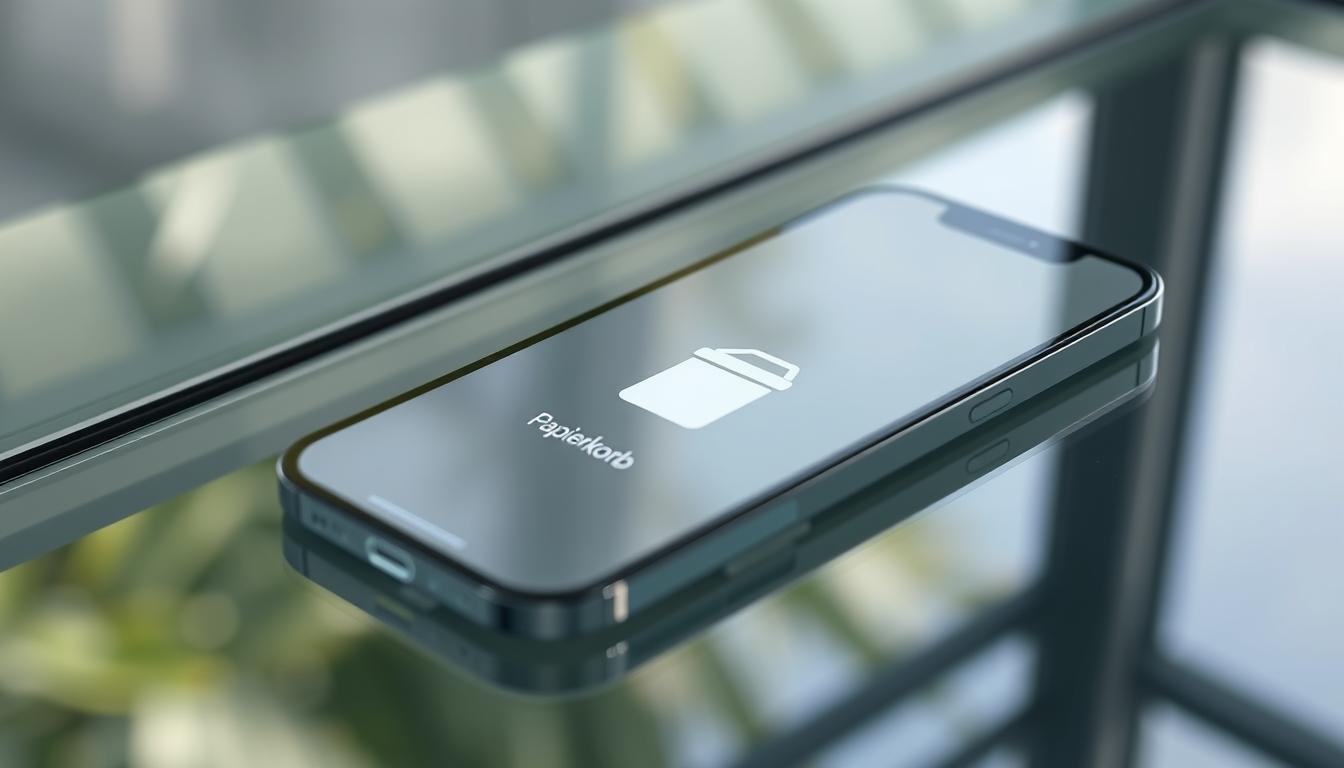 iPhone Papierkorb